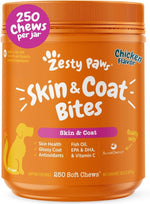 Zesty Paws Omega 3 Alaskan Fish Oil Chew Treats for Dogs - with AlaskOmega for EPA & DHA Fatty Acids - Hip & Joint Support + Skin & Coat Chicken Flavor (90 Soft Chews) - Image 10