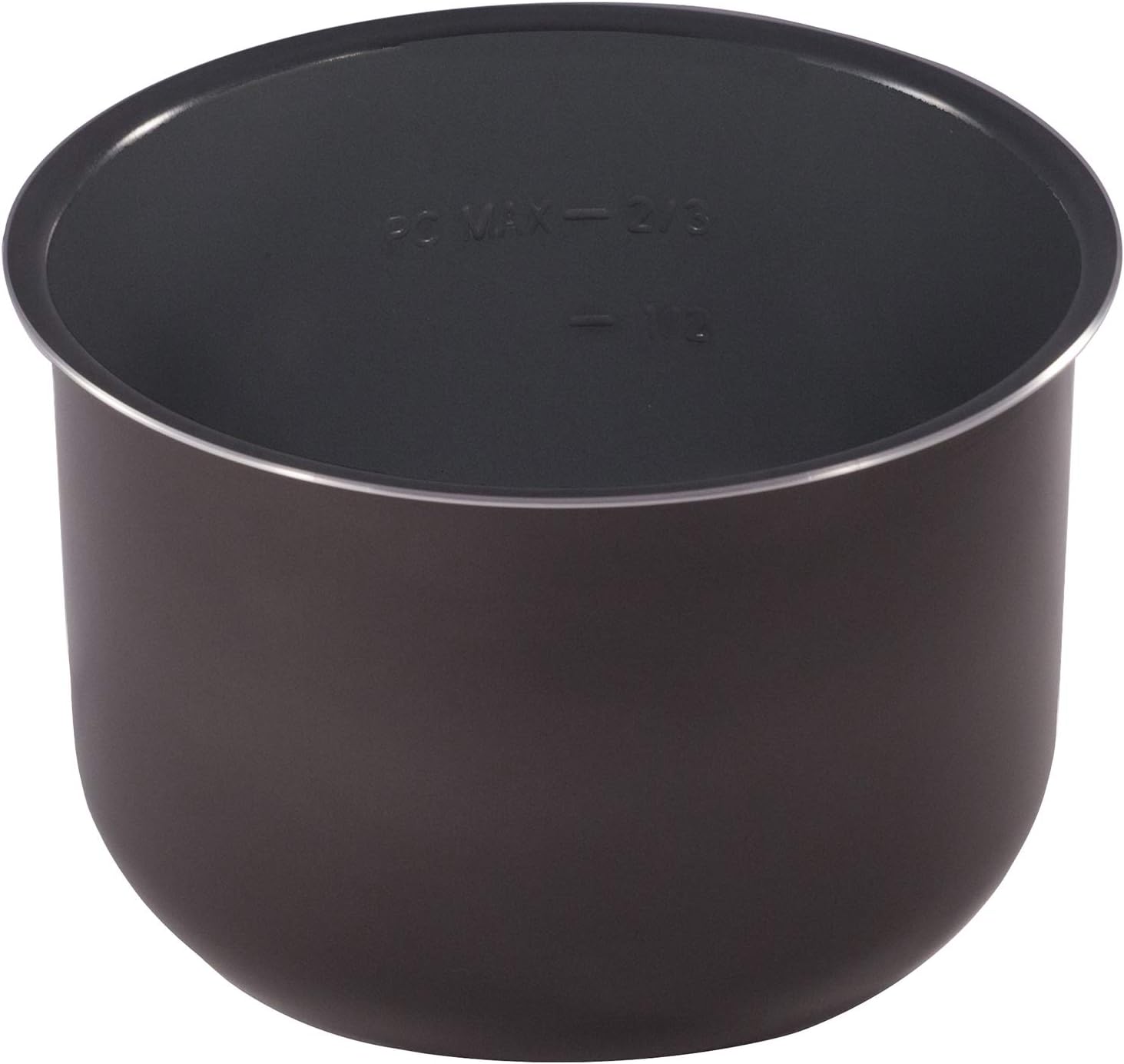 Instant Pot ceramic inner slow cooking pot 6 qt front view