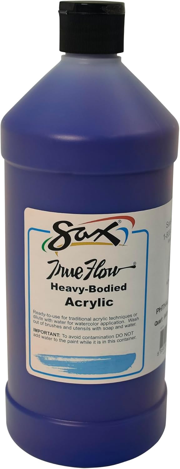 Sax heavy body acrylic paint front view bottle