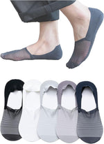 Coloredlife invisible ice silk socks front view