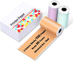 Ponek T02 mini sticker printer paper front view