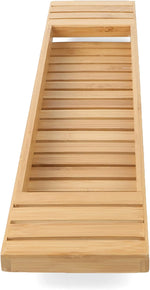 Mind Reader bamboo shower shelf packaging view