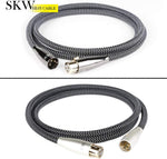 SKW XLR cable connected to professional audio equipment setup