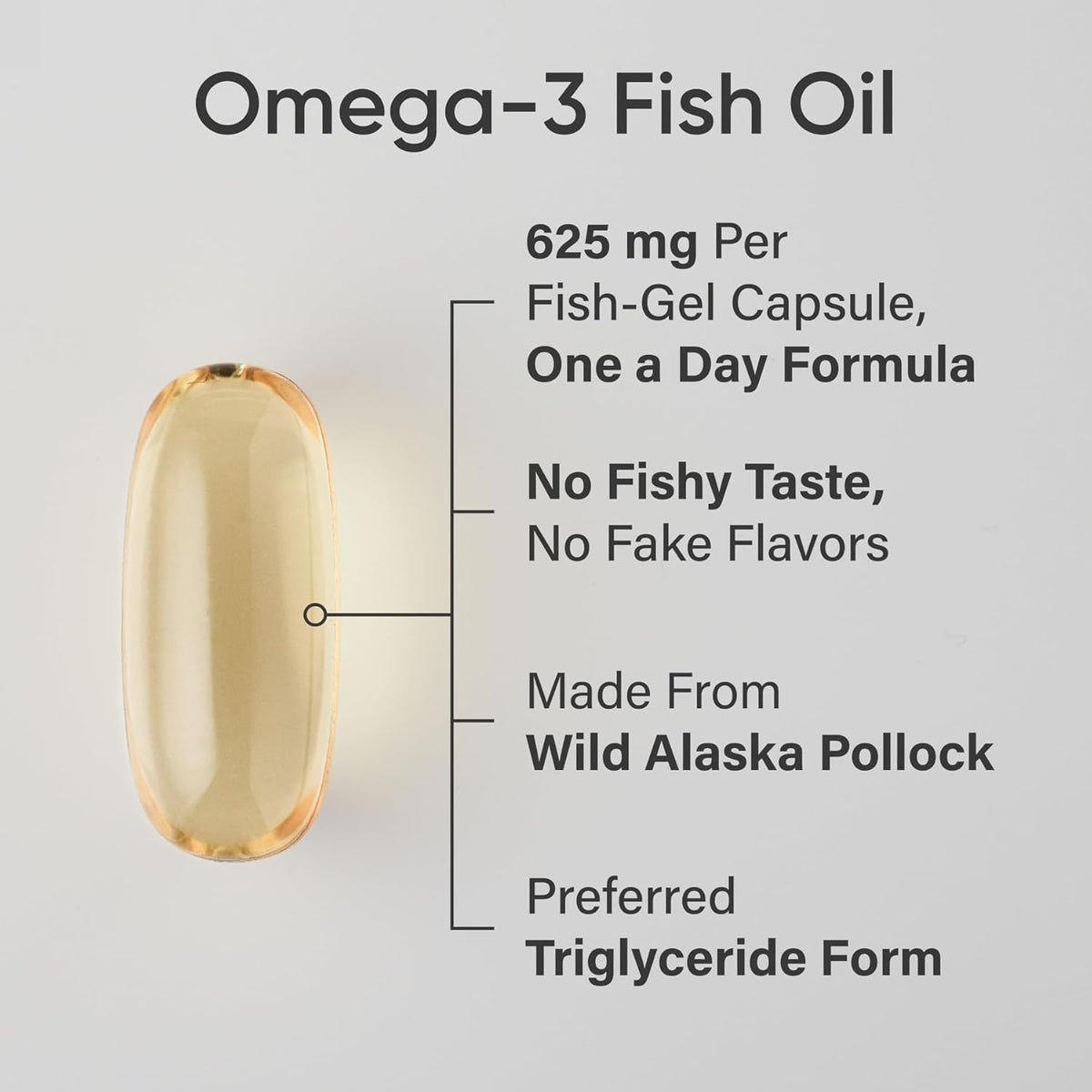 Premium dietary supplement softgels placed next to the product packaging illustrating texture and size