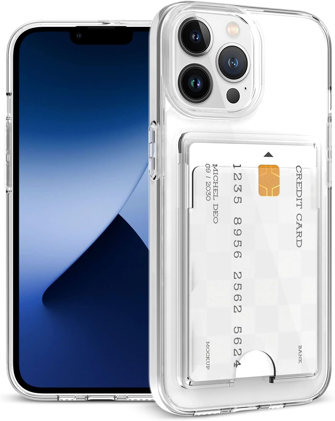 Gukalong Clear Wallet Case for iPhone 15 Pro with Credit Card Holder | Hard PC Heavy Duty Shockproof Protection Anti-Scratch Phone Cover Card Slot Anti-Yellowing Case for Women Men - Image 15