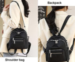 JIANLINST black nylon small shoulder bag side angle