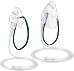 Geiserailie Adult Oxygen Mask two pack with tubing front view for medical use.