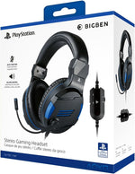 Bigben Nacon V3 wired gaming headset front view with microphone