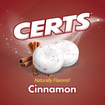 Certs original formula cinnamon flavor crystals close up