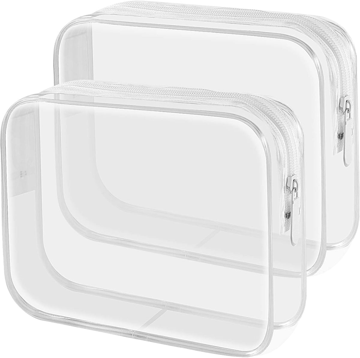 Lermende Clear Toiletry Bag TSA Approved Quart Size Travel Carry On - 2Pcs - Image 7