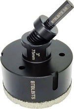 Side profile of 1-1/2 inch diamond hole saw