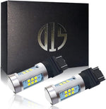D15 Lighting WT21W LED bulbs twin pack front view showing projector lens