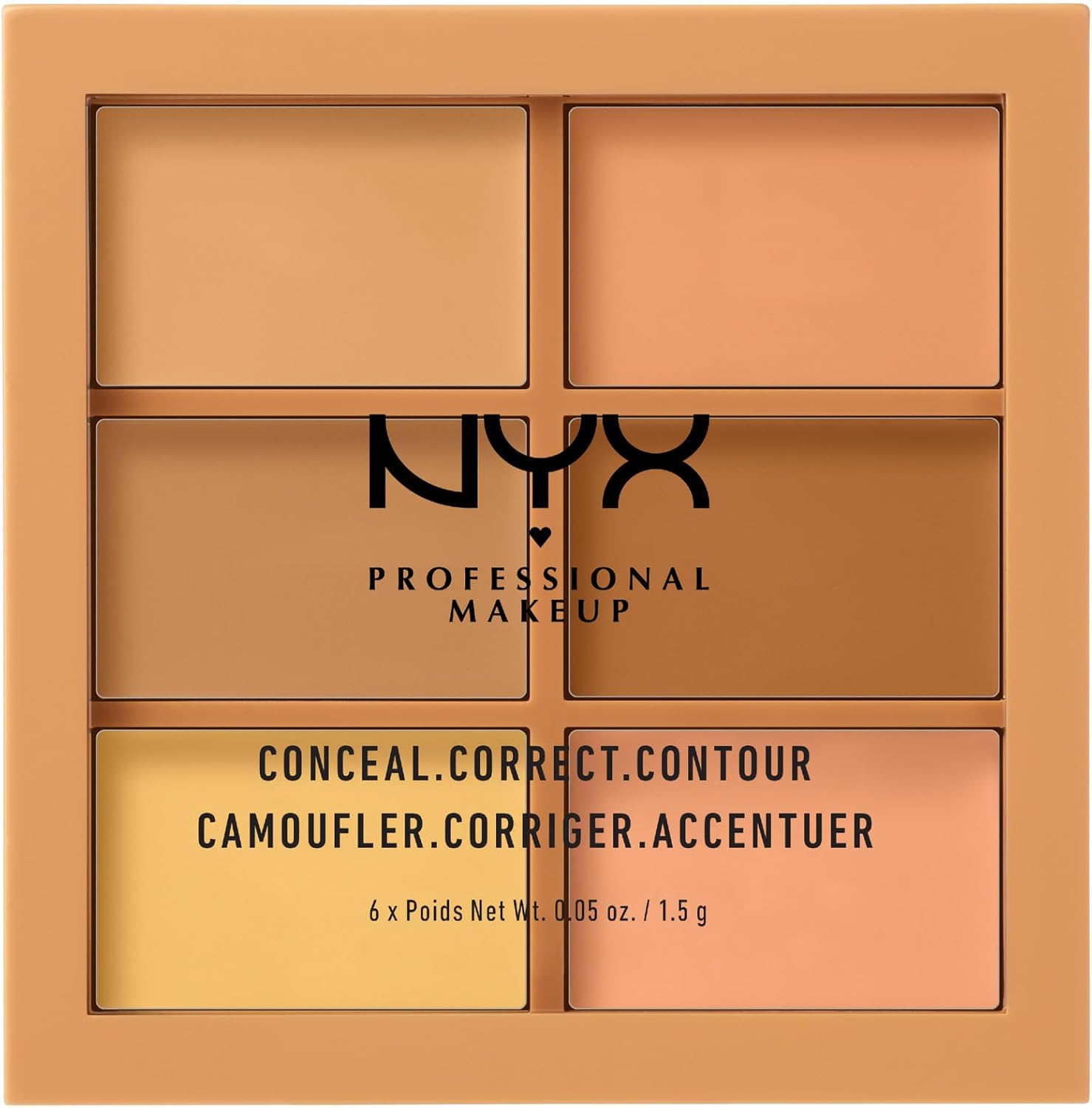 NYX Professional Makeup Conceal Correct Contour Palette front view