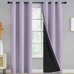 Yakamok lilac blackout curtains front view