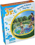 Durable children splash toy highlighting the marine life illustrations on the surface