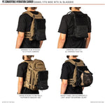 5.11 tactical rucking hydration backpack angle view