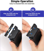 AQQA dual blades algae cleaner packaging contents including two detachable scraping blades