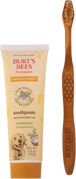 Burt's Bees for Pets Peppermint Toothpaste for Puppies with Manuka Honey and Coconut Oil for Gum Health & Tartar Control, 99.1% Natural Origin Formula, Fluoride-Free, Peppermint Flavor, 2.5 Oz - Image 10