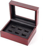 Championship Big Heavy Ring Display Wooden Box (7 Hoels) - Image 11