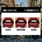 Maybelline creamy matte lipstick open tube texture