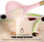 Oannao kitchen utensil set arranged in storage holder