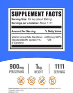 BulkSupplements Beta Carotene 1kg powder texture