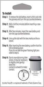Perimeter Technologies dog collar battery bundle package contents