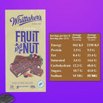 New Zealand imported Whittaker's chocolate back label