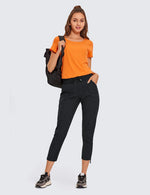 CRZ YOGA athletic track pants waistband detail