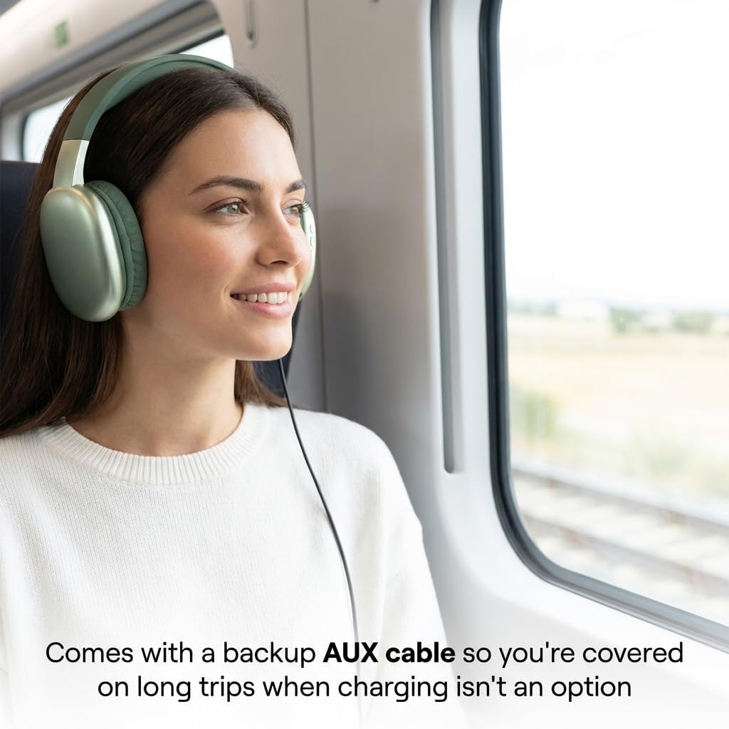 IJOY Ultra headphones shown with included auxiliary backup cable