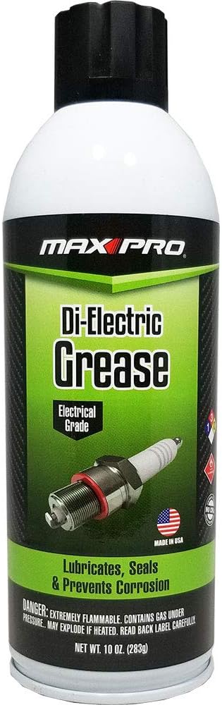 Max Pro 2114 Di-Electric Grease 10 Ounce front view aerosol can for electrical insulation