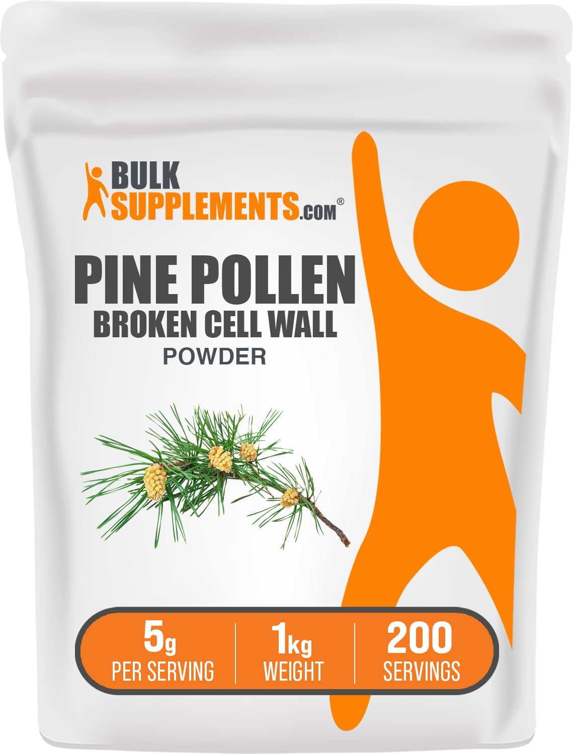 Authentic USA imported BulkSupplements pine pollen powder for hormonal balance