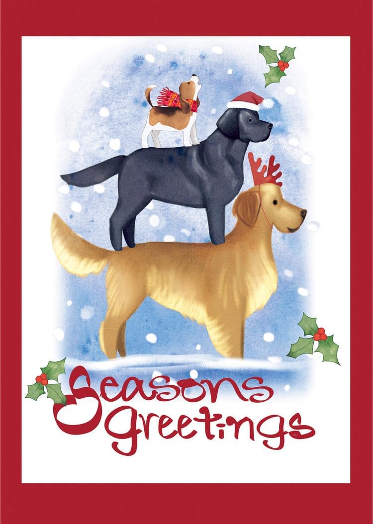 Full color inside design and uplifting message of Peace On Earth Christmas card
