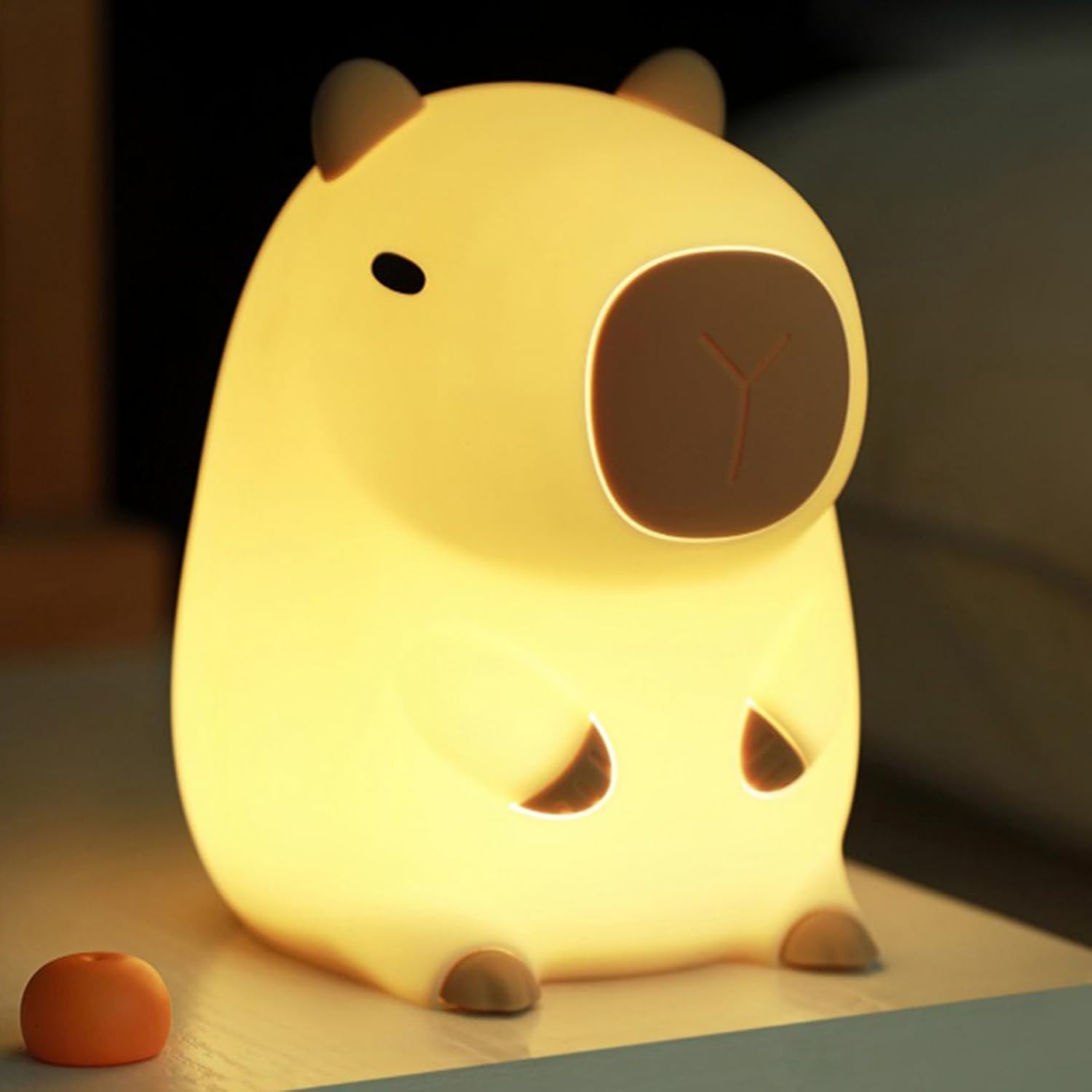 Happybag Cute Capybara Night Light front view