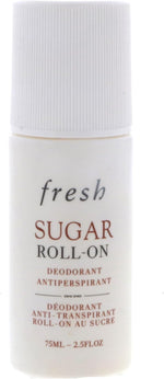Fresh Sugar Roll-On Deodorant packaging side view highlighting 75ml size
