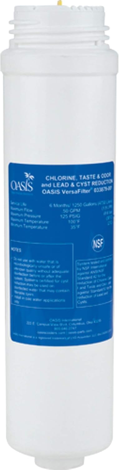 Oasis VersaFiller filter cartridge front view commercial replacement unit