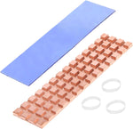 Haojiaho M2 pure copper heatsink front view for laptop SSD cooling.