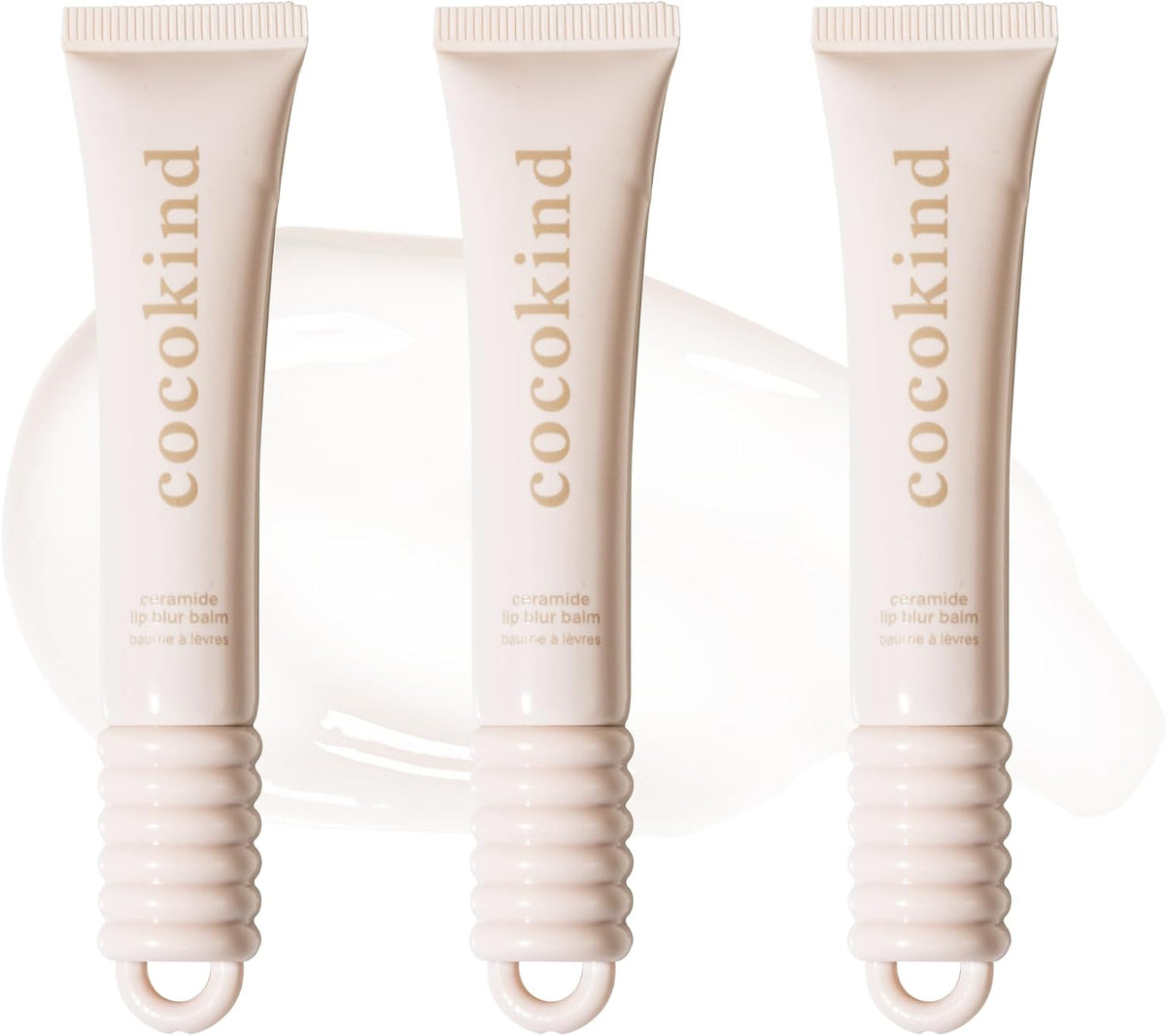 Plumping and fine line blurring ceramide lip care balm by Cocokind in Be Brave shade