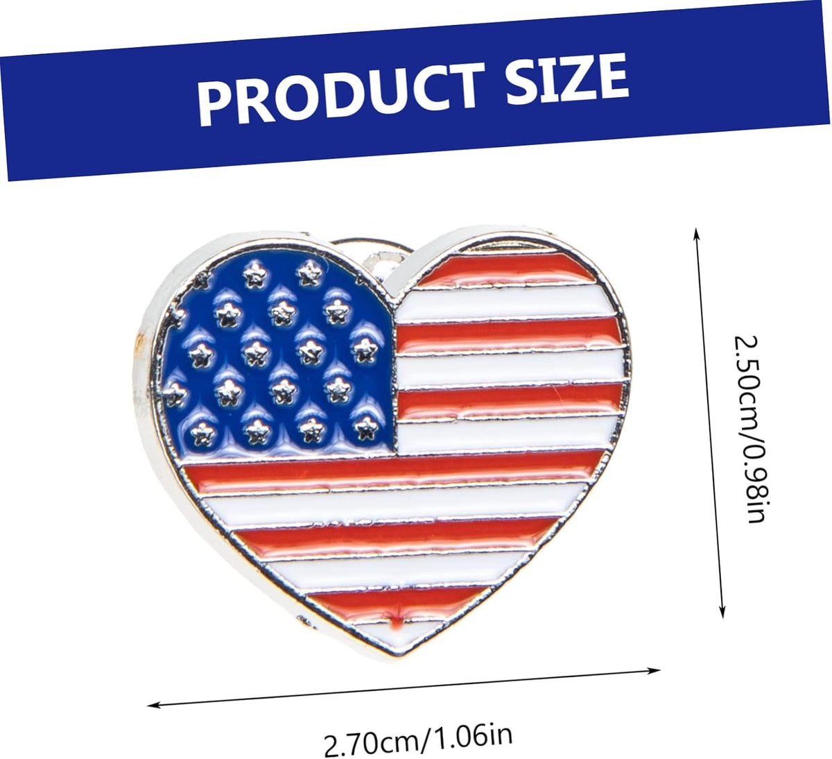 GALPADA USA flag badge showing enamel finish