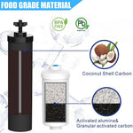 Wadoy gravity water filter replacement parts and components