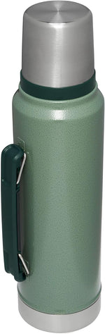 Stanley 1.1 quart insulated stainless steel bottle with fold flat handle
