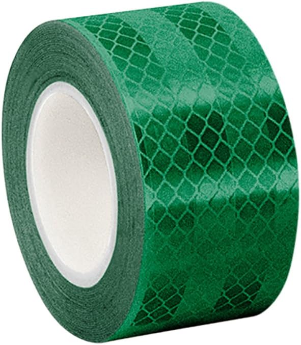 3M 3437 green micro prismatic reflective tape front view roll