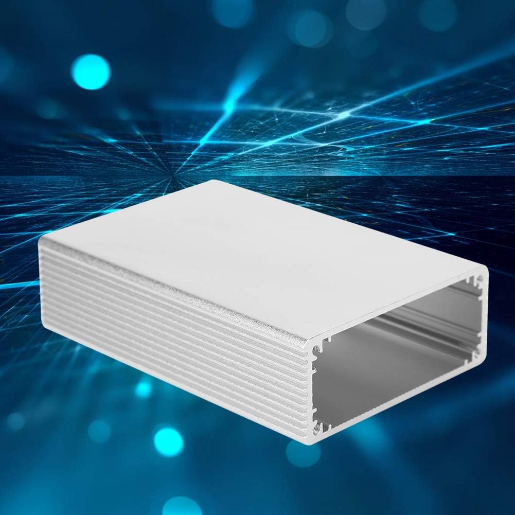 YWBL-WH Aluminum Project Box side profile with integrated heat dissipation fins