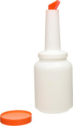 Winco Brown 1 qt Pour Bottle with Lid | NSF certified for safety, Foodservice, Great for Sauces, Syrups, Drink Mixers and Bar Service - Image 13