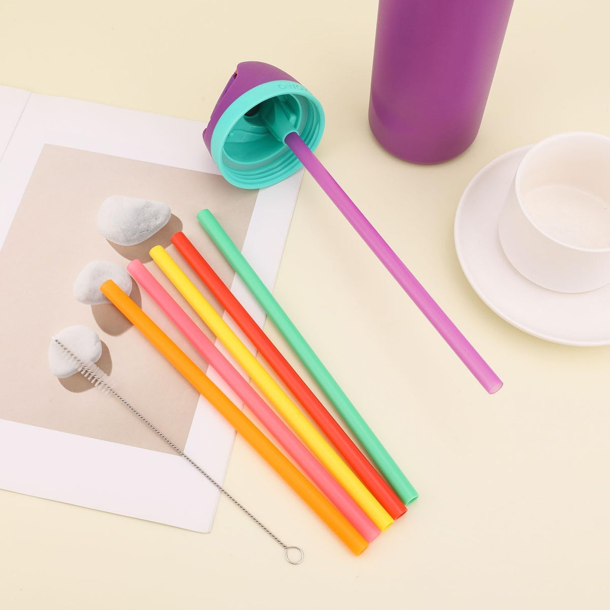 Gosknor replacement straws packaging and color variety showcase