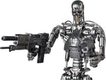 Terminator 2 Endoskeleton figure displayed with adjustable stand