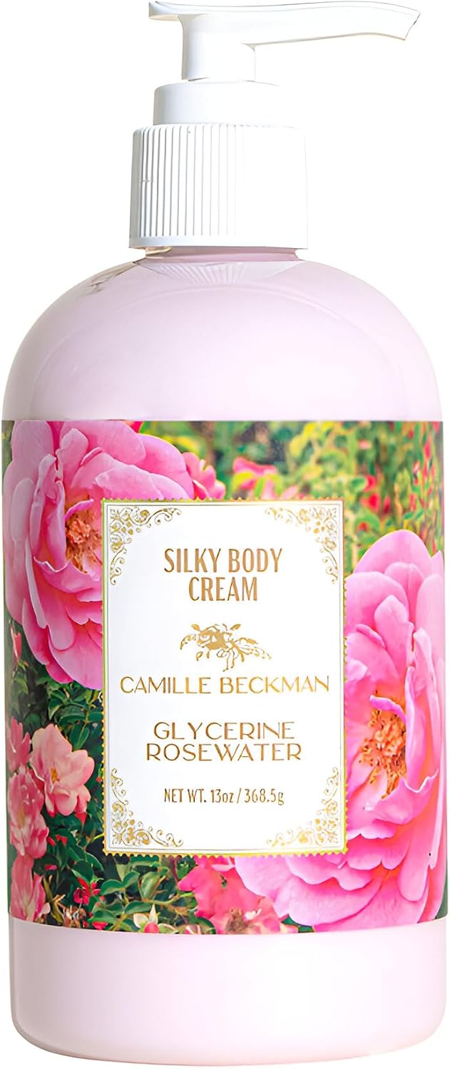 Camille Beckman Silky Body Cream, Unscented, 13 oz | Fragrance-free daily moisturizer; sweet almond oil & herbal complex; restores hydration & elasticity; non-greasy - Image 9