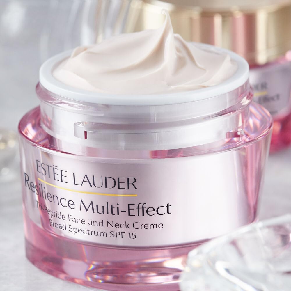 Este Lauder Resilience Multi-Effect Tri-Peptide Face and Neck Moisturizer with SPF 15 | Plumping & Anti-Aging | Firming Cream - Image 4