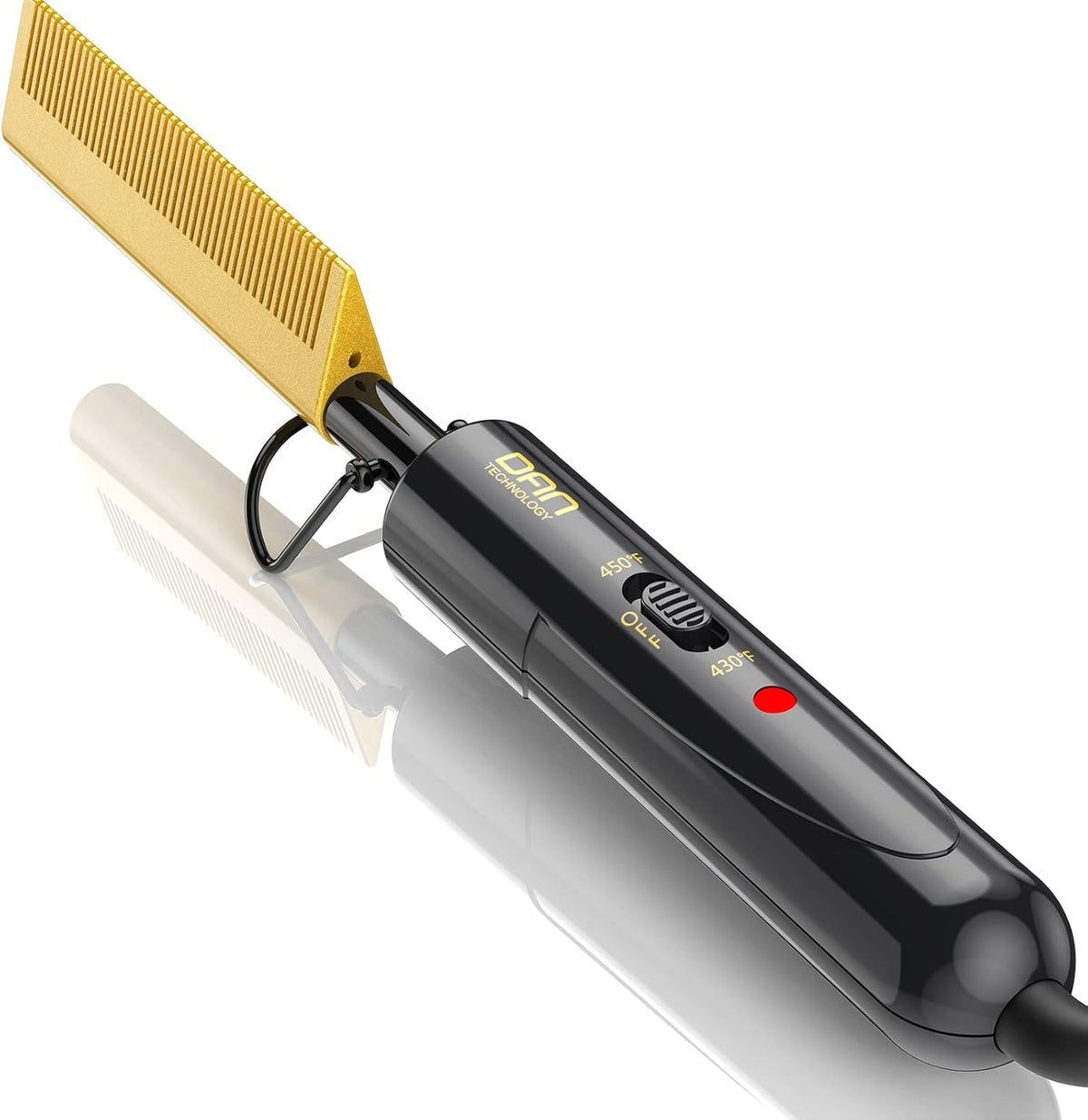 Dan Technology electric hot comb for wigs and edges front view