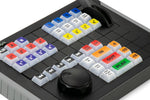 X-keys XK-64 replay controller showing 64 programmable keys and backlighting